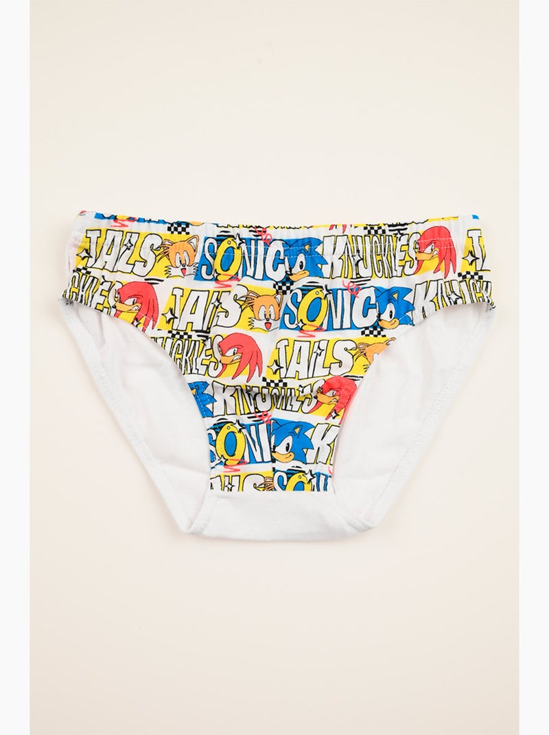 Lote 3 cuecas sonic multicolor menino | licença oficial Azul/Cinza/Branco perolado/Transparente - Kiabi