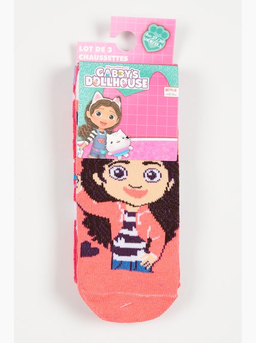 Lote 3 meias baixas gabby's dollhouse multicolor menina | licença oficial - Kiabi Lote 3 meias baixas gabby's dollhouse multicolor menina | licença oficial - Kiabi