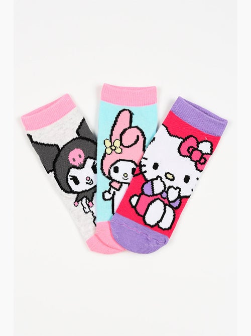 Lote 3 meias baixas hello kitty multicolor menina | licença oficial - Kiabi