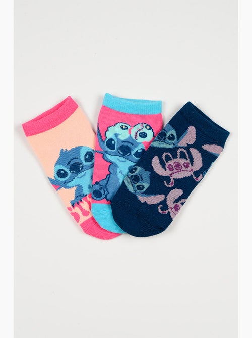 Lote 3 meias baixas lilo & stitch multicolor menina | licença oficial - Kiabi Lote 3 meias baixas lilo & stitch multicolor menina | licença oficial - Kiabi