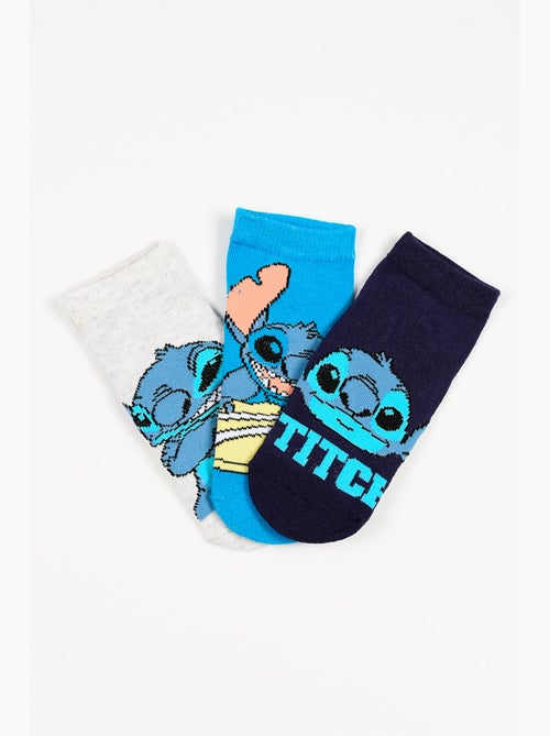 Lote 3 meias baixas lilo & stitch multicolor menino | licença oficial - Kiabi Lote 3 meias baixas lilo & stitch multicolor menino | licença oficial - Kiabi