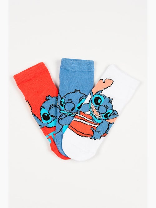 Lote 3 meias baixas lilo & stitch multicolor menino | licença oficial - Kiabi Lote 3 meias baixas lilo & stitch multicolor menino | licença oficial - Kiabi