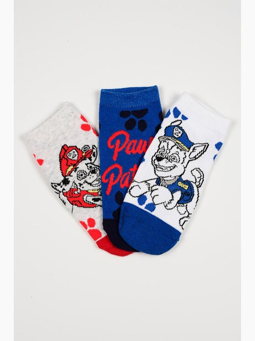 Lote 3 meias baixas paw patrol multicolor menino | licença oficial - Kiabi Lote 3 meias baixas paw patrol multicolor menino | licença oficial - Kiabi