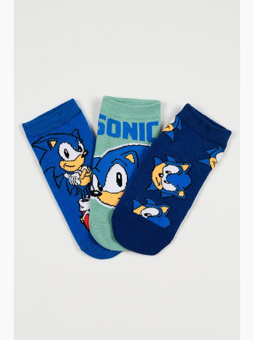 Lote 3 meias baixas sonic multicolor menino | licença oficial - Kiabi Lote 3 meias baixas sonic multicolor menino | licença oficial - Kiabi