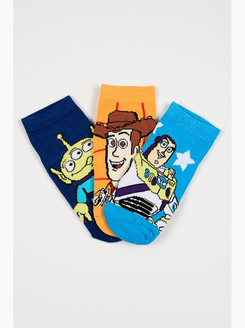 Lote 3 meias baixas toy story azul menino | licença oficial - Kiabi Lote 3 meias baixas toy story azul menino | licença oficial - Kiabi