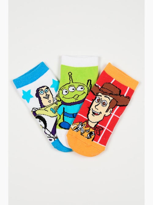 Lote 3 meias baixas toy story multicolor menino | licença oficial - Kiabi Lote 3 meias baixas toy story multicolor menino | licença oficial - Kiabi