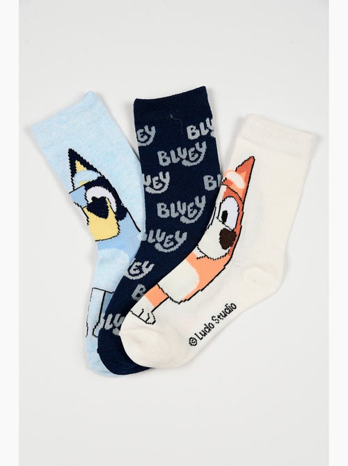 Lote 3 meias bluey azul menino | licença oficial - Kiabi Lote 3 meias bluey azul menino | licença oficial - Kiabi