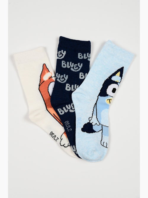 Lote 3 meias bluey azul menino | licença oficial - Kiabi Lote 3 meias bluey azul menino | licença oficial - Kiabi