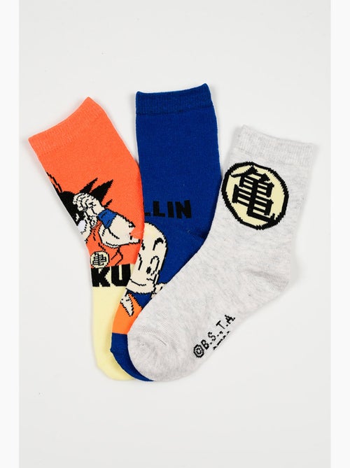 Lote 3 meias dragon ball multicolor menino | licença oficial - Kiabi Lote 3 meias dragon ball multicolor menino | licença oficial - Kiabi