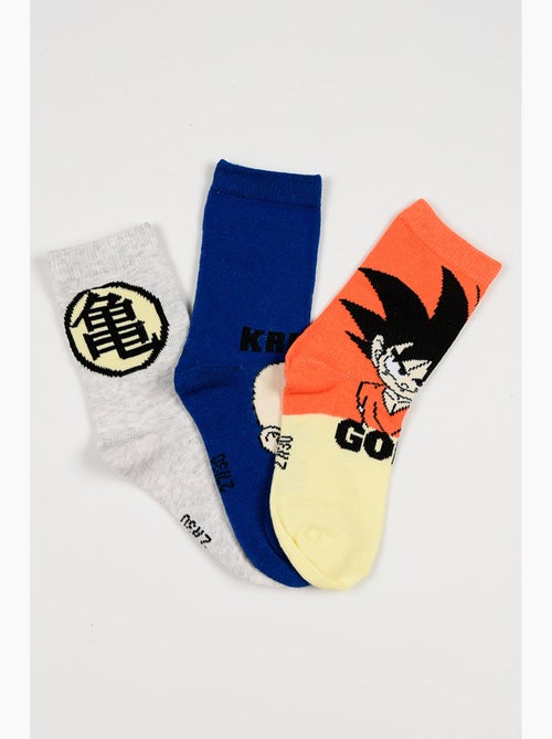 Lote 3 meias dragon ball multicolor menino | licença oficial - Kiabi Lote 3 meias dragon ball multicolor menino | licença oficial - Kiabi