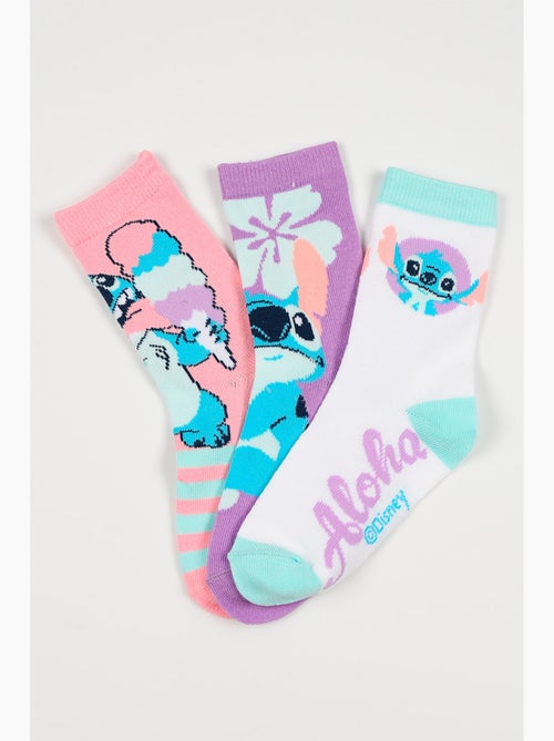 Lote 3 meias lilo & stitch multicolor menina | licença oficial - Kiabi Lote 3 meias lilo & stitch multicolor menina | licença oficial - Kiabi