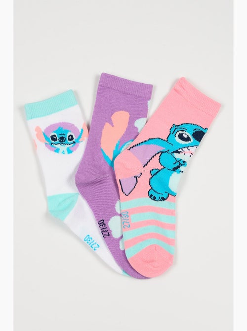 Lote 3 meias lilo & stitch multicolor menina | licença oficial - Kiabi Lote 3 meias lilo & stitch multicolor menina | licença oficial - Kiabi