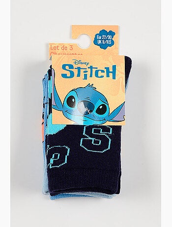 Lote 3 meias lilo & stitch multicolor menino | licença oficial