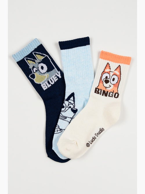 Lote 3 meias ténis bluey multicolor menino | licença oficial - Kiabi Lote 3 meias ténis bluey multicolor menino | licença oficial - Kiabi