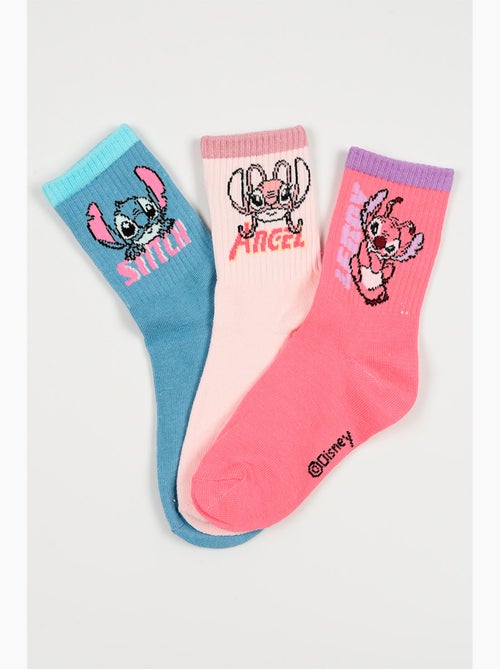 Lote 3 meias ténis lilo & stitch multicolor menina | licença oficial - Kiabi Lote 3 meias ténis lilo & stitch multicolor menina | licença oficial - Kiabi