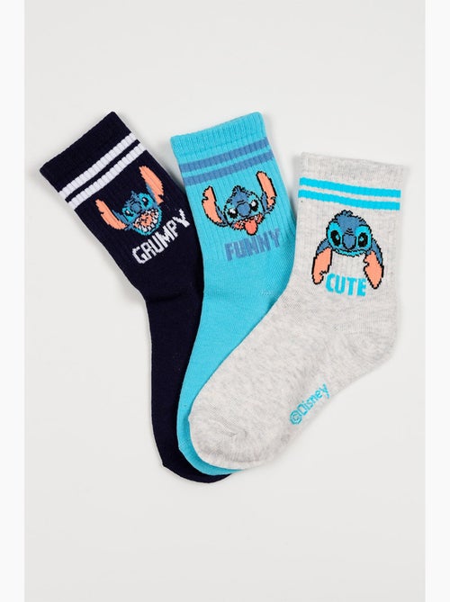 Lote 3 meias ténis lilo & stitch multicolor menino | licença oficial - Kiabi Lote 3 meias ténis lilo & stitch multicolor menino | licença oficial - Kiabi