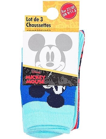 Lote 3 pares de meias mickey mouse menino | licença oficial