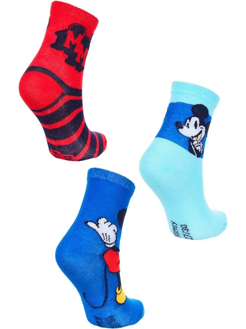 Lote 3 pares de meias mickey mouse menino | licença oficial Multicolorido - Kiabi