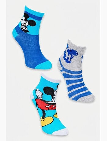 Lote 3 pares de meias mickey mouse menino | licença oficial