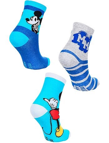 Lote 3 pares de meias mickey mouse menino | licença oficial