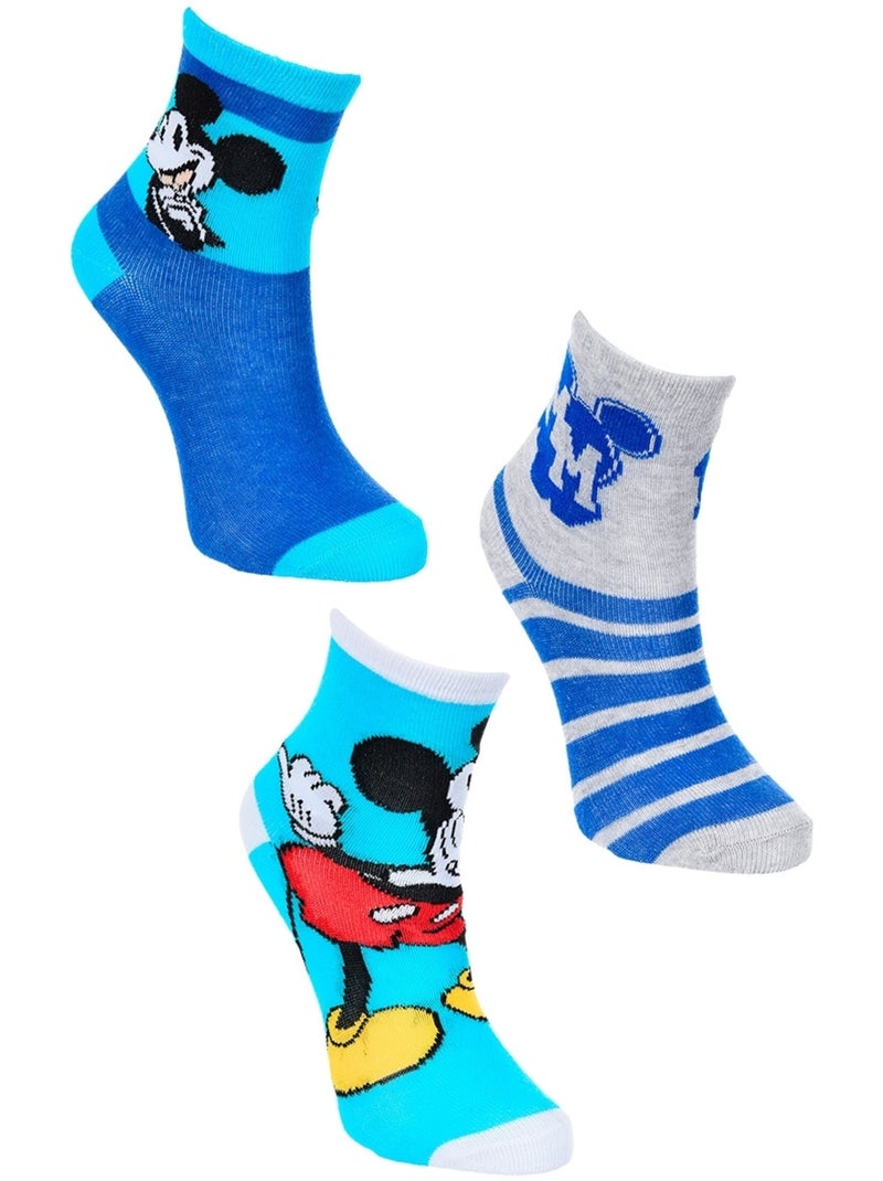 Lote 3 pares de meias mickey mouse menino | licença oficial Multicolorido - Kiabi