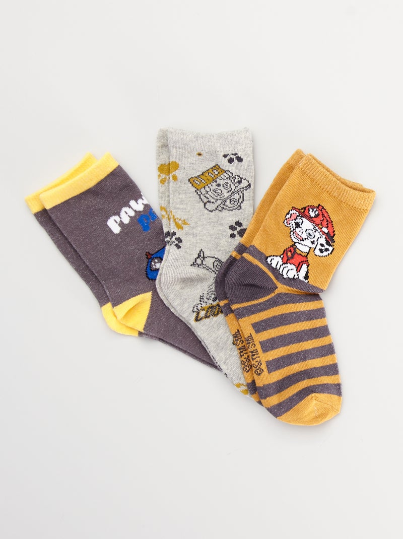 Lote 3 pares de meias 'Patrulha Pata' BEGE - Kiabi