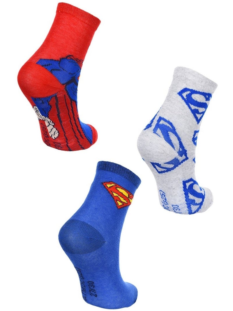 Lote 3 pares de meias superman menino | licença oficial Multicolorido - Kiabi