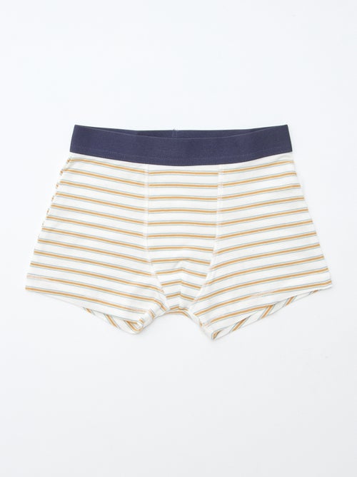 Lote 5 boxers lisos e estampados - Kiabi