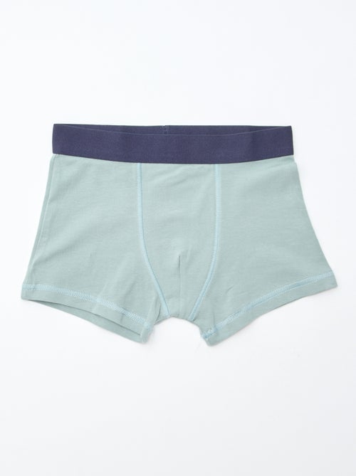 Lote 5 boxers lisos e estampados - Kiabi
