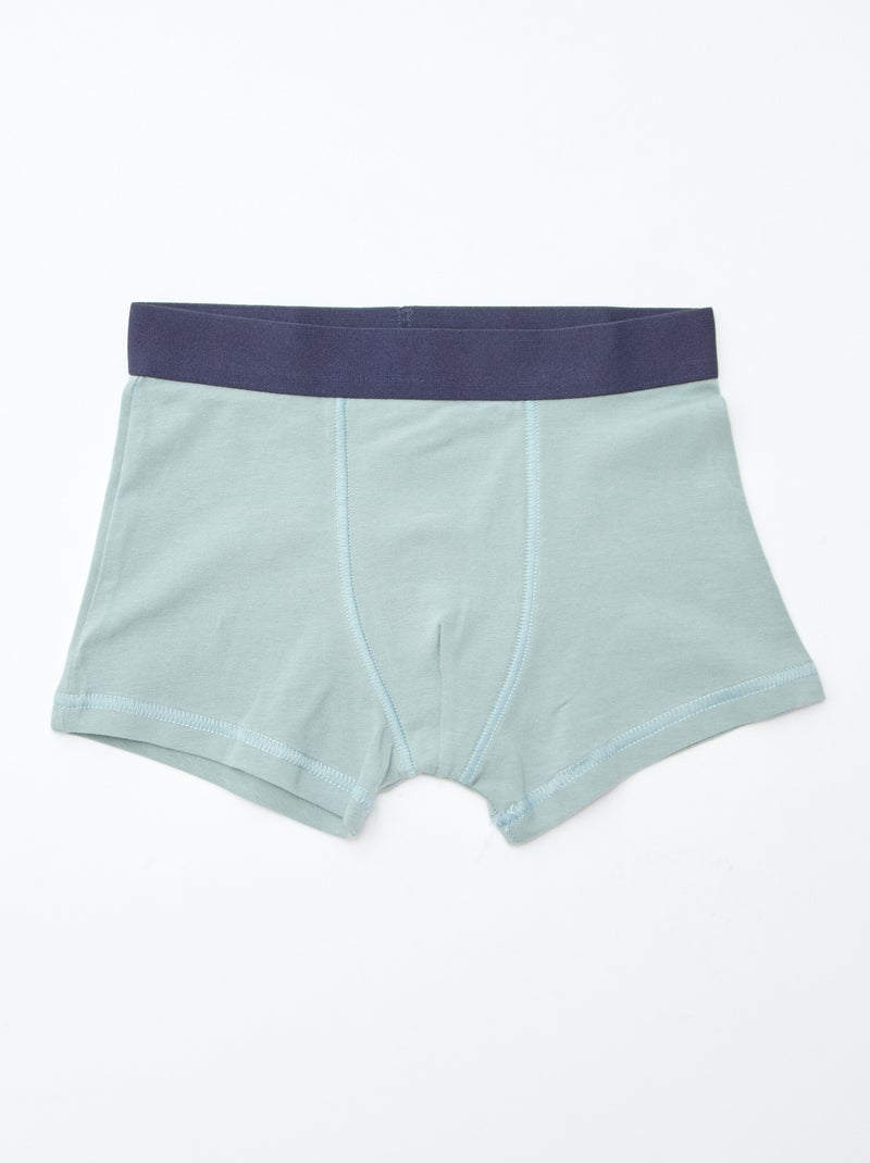 Lote 5 boxers lisos e estampados Laranja - Kiabi