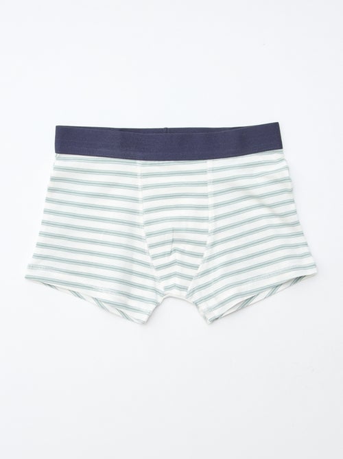 Lote 5 boxers lisos e estampados - Kiabi