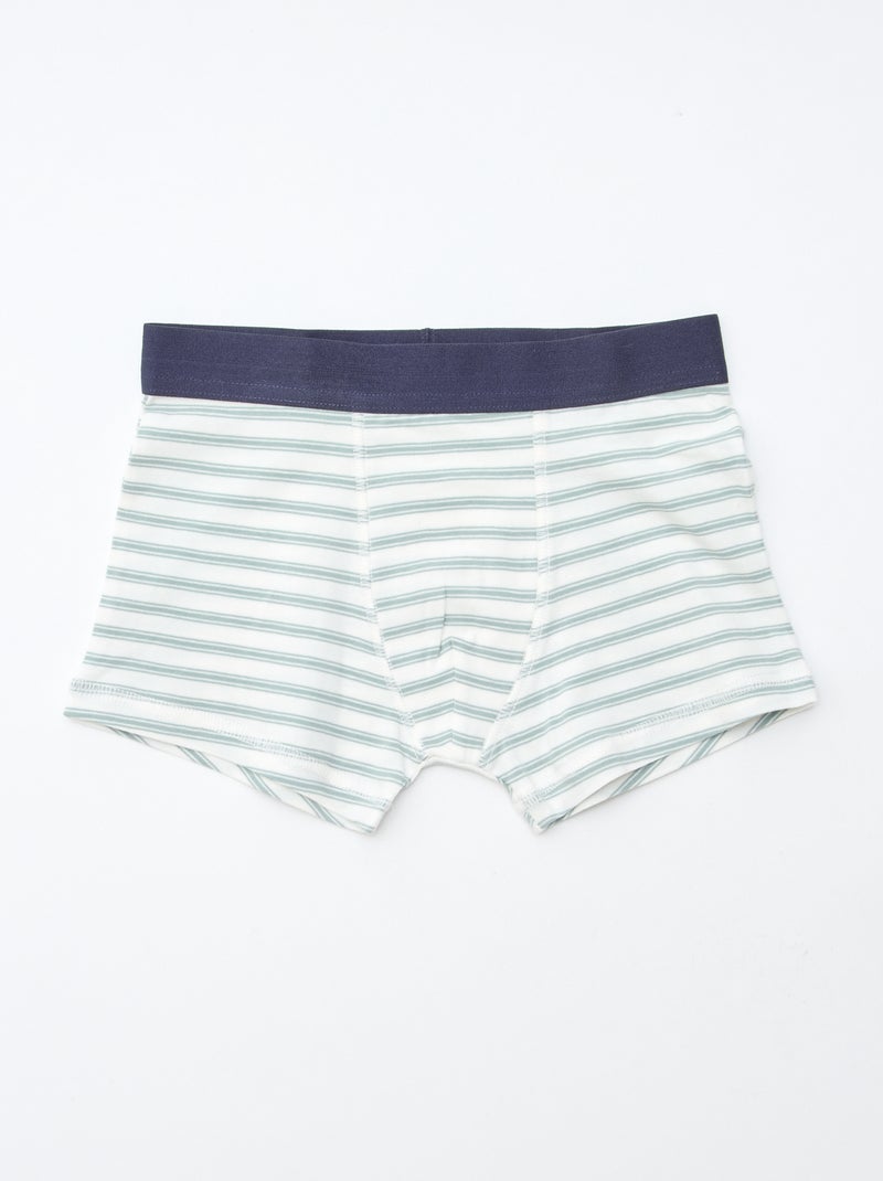 Lote 5 boxers lisos e estampados Laranja - Kiabi