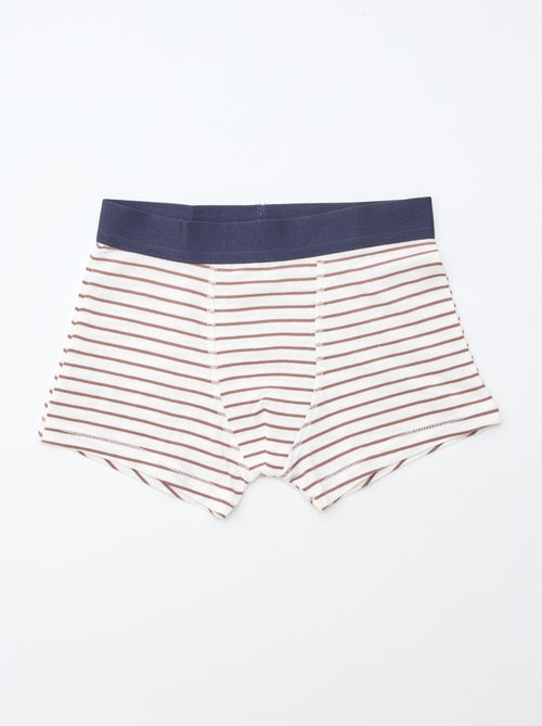 Lote 5 boxers lisos e estampados - Kiabi