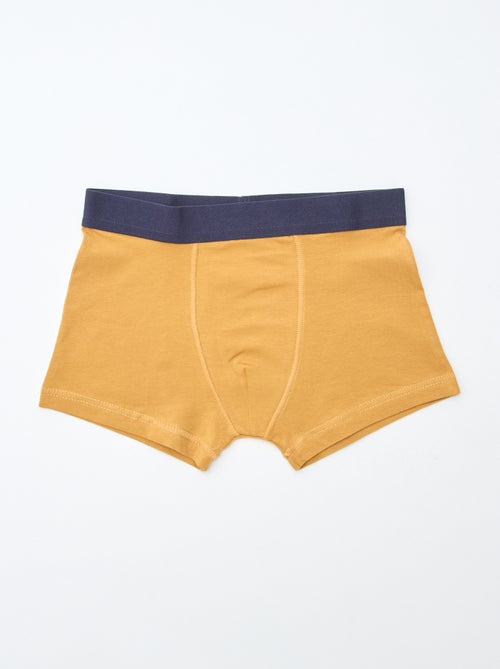 Lote 5 boxers lisos e estampados - Kiabi