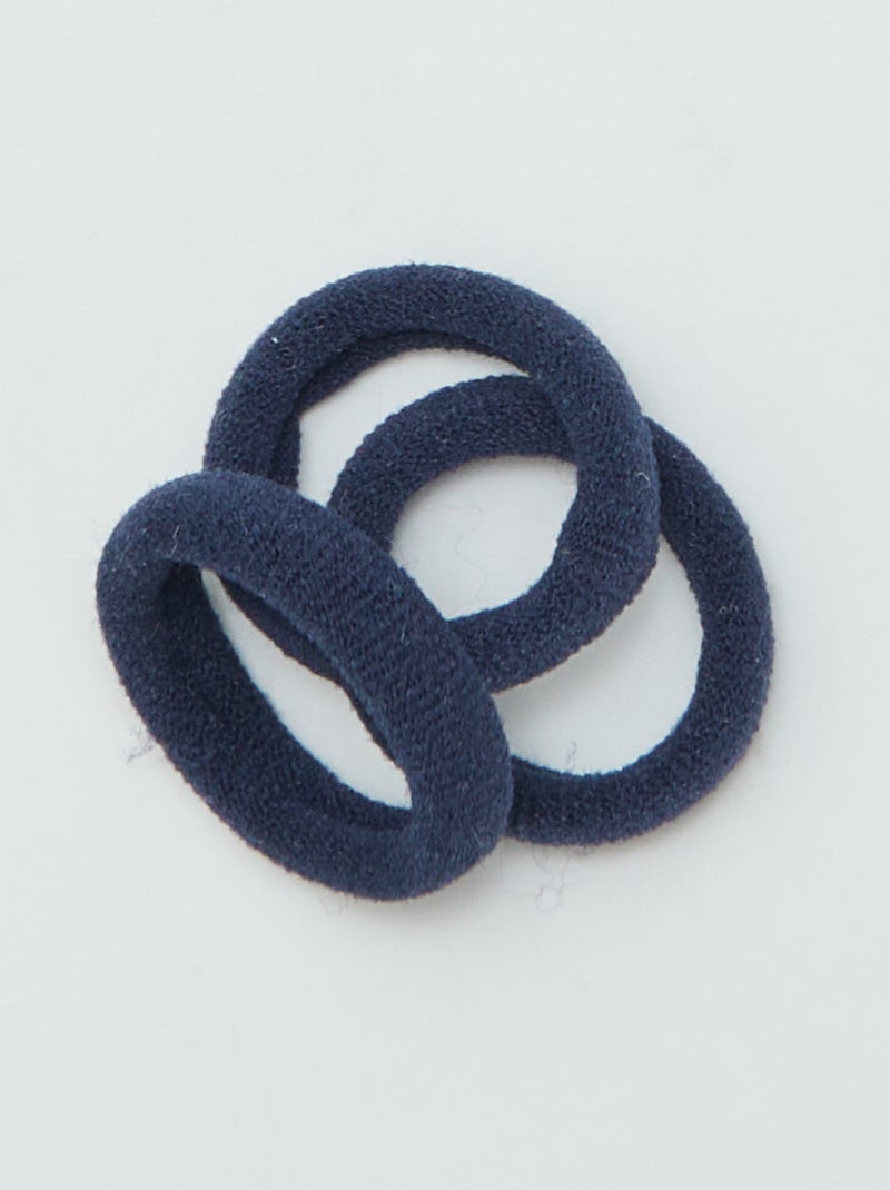 Lote de 10 elásticos mousse AZUL - Kiabi