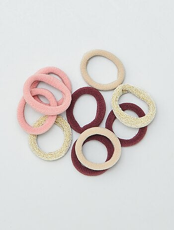 Lote de 10 elásticos mousse