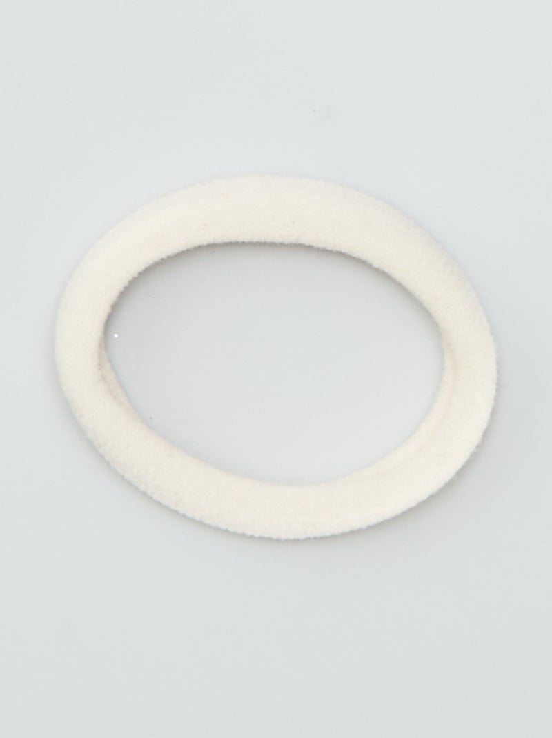 Lote de 10 elásticos para cabelo BEGE - Kiabi