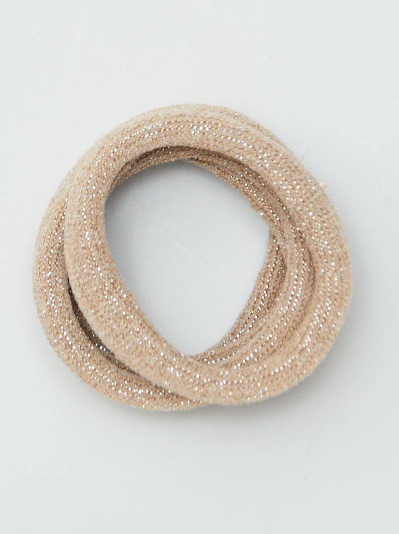 Lote de 10 elásticos para cabelo CASTANHO - Kiabi