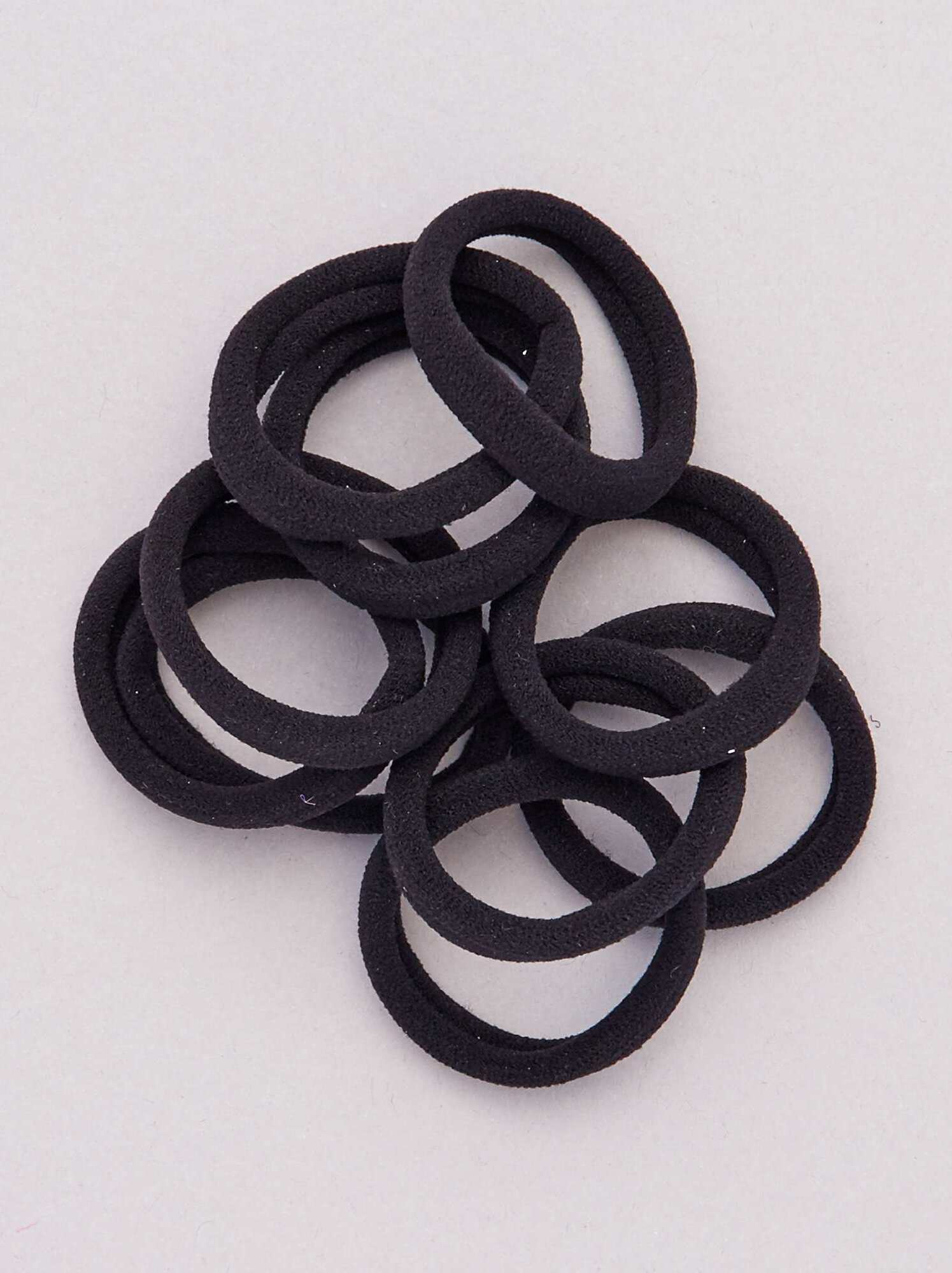 Lote de 10 elásticos para cabelo