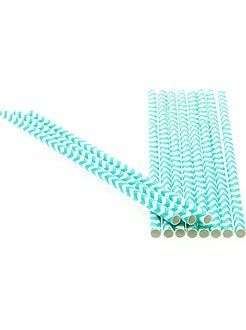 Lote de 10 palhas com estampado fantasia - Kiabi