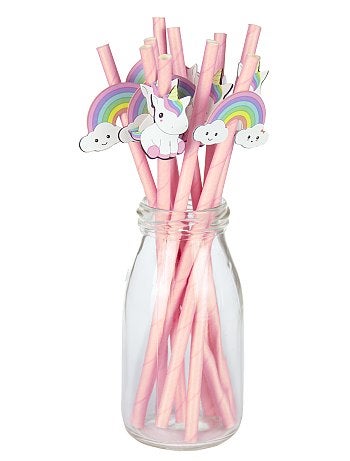 Lote de 10 palhas unicórnios - Kiabi