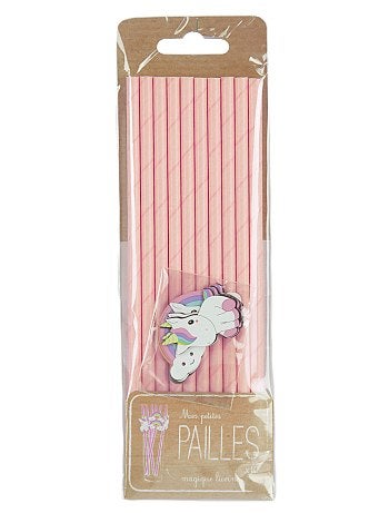 Lote de 10 palhas unicórnios - Kiabi