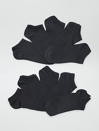 Lote de 10 pares de meias curtas