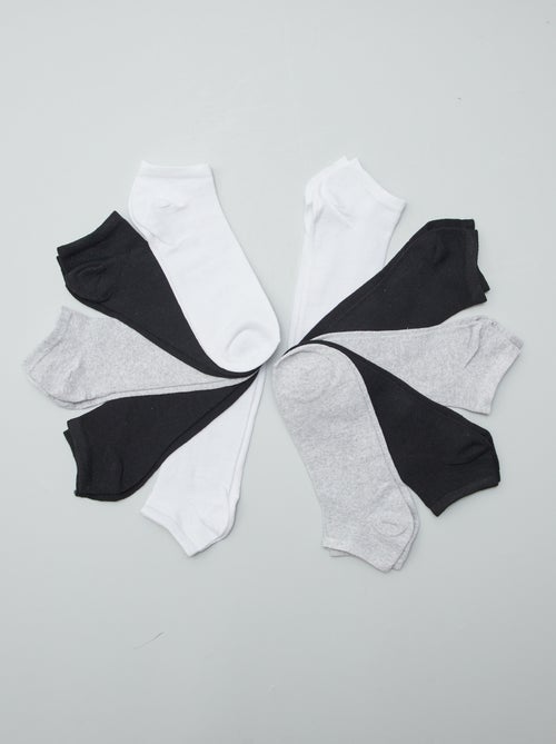 Lote de 10 pares de meias invisíveis - Kiabi