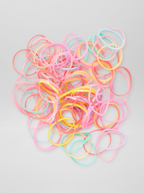 Lote de 100 elásticos coloridos - Kiabi