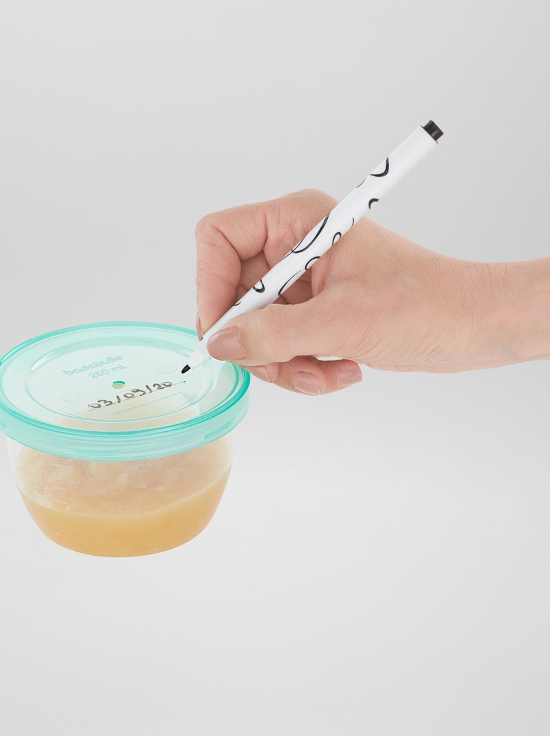 Lote de 12 boiões de 250 ml 'Badabulle' Multicor - Kiabi