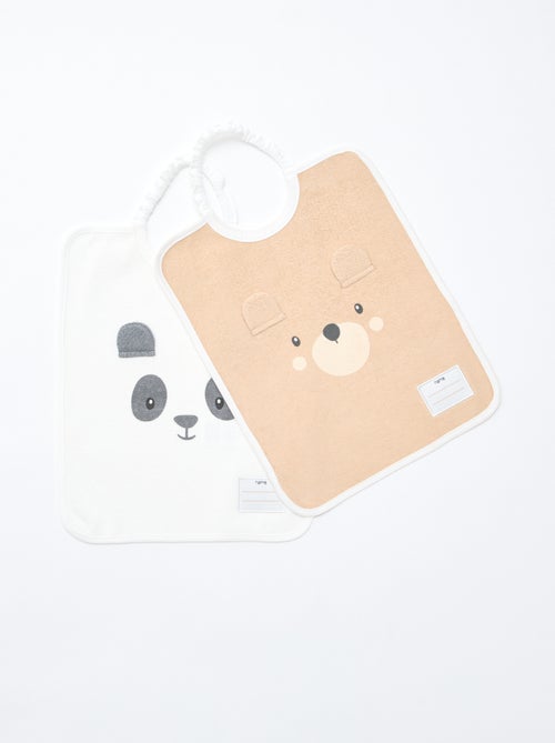 Lote de 2 babetes de enfiar pela cabeça - Kiabi