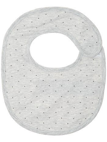 Lote de 2 babetes em puro algodão biológico - Kiabi