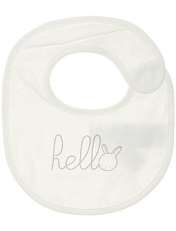 Lote de 2 babetes em puro algodão biológico - Kiabi