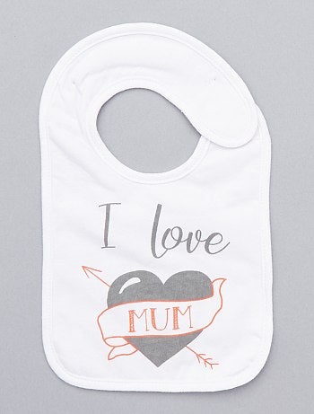 Lote de 2 babetes 'I love mum' - Kiabi